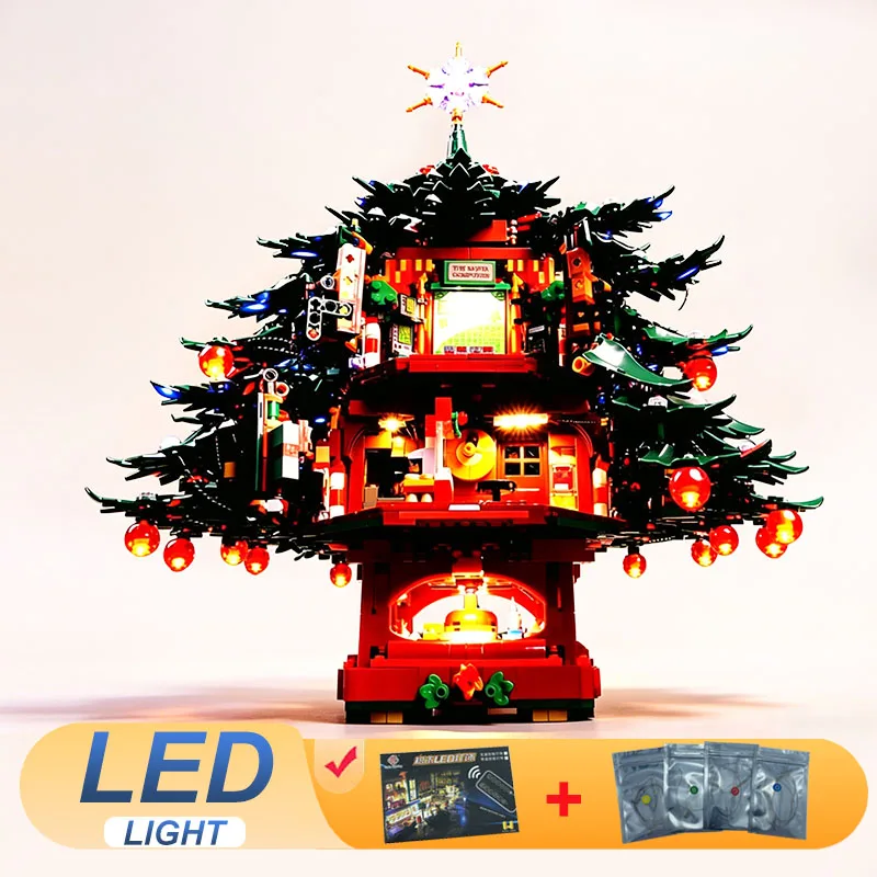 LED Light Kit For LEGO 41843 Christmas Family Christmas Tree Lamp Toys Gift (Not Include Building Blocks Bricks Kits Sets Model)