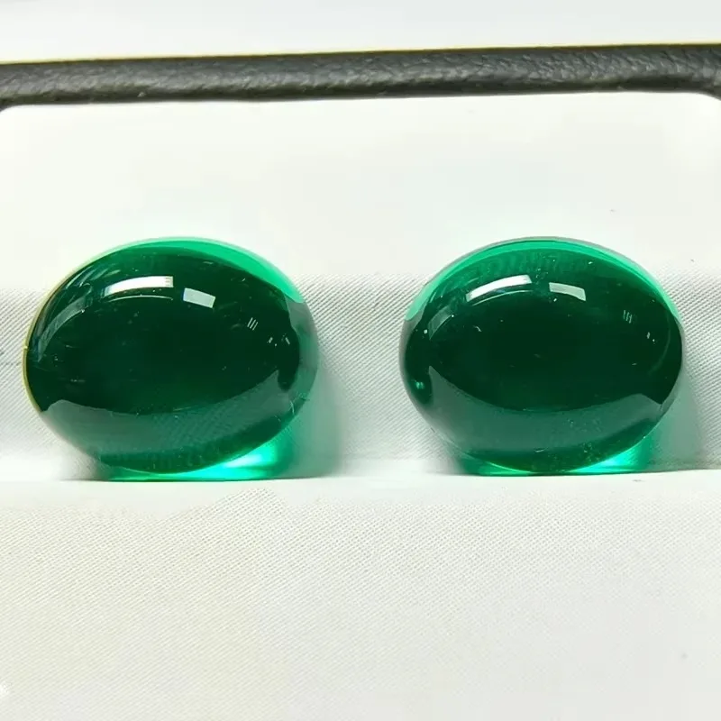 Lab Grown Colombia Emerald Stone Smooth Surface Oval Shape Hydrothermal Gemstone for Jewelry Making Selectable Certificate
Lab Grown Colombia Emerald Stone Smooth Surface Oval Shape Hydrothermal Gemstone for Jewelry Making Selectable Certificate