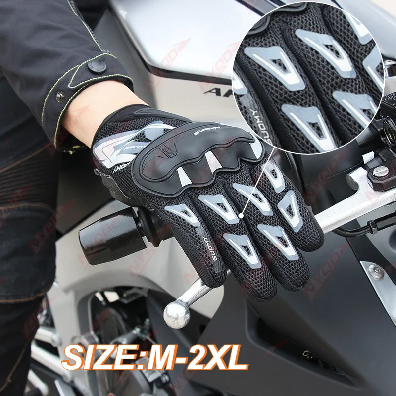 SUOMY Summer Motorcycle Gloves Breathable Mesh Full Finger Protective Motocross Racing for Men Women Lightweight Anti Fall
SUOMY Summer Motorcycle Gloves Breathable Mesh Full Finger Protective Motocross Racing for Men Women Lightweight Anti Fall