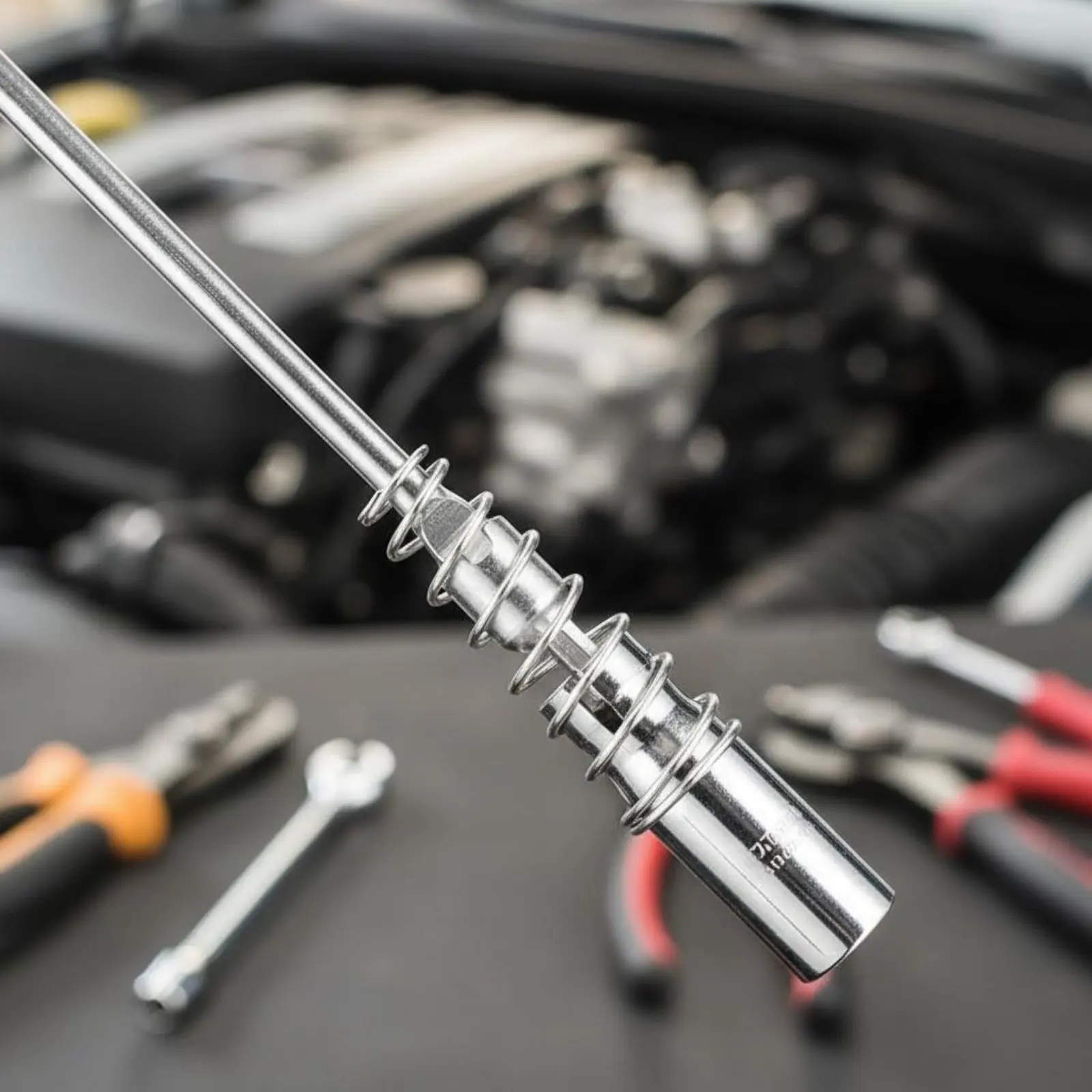 Long Ignition Plug Socket Wrench Wear Resistant Universal Ignition Plug Socket Wrench Built in Rubber Sleeve Alloy Steel
Long Ignition Plug Socket Wrench Wear Resistant Universal Ignition Plug Socket Wrench Built in Rubber Sleeve Alloy Steel
