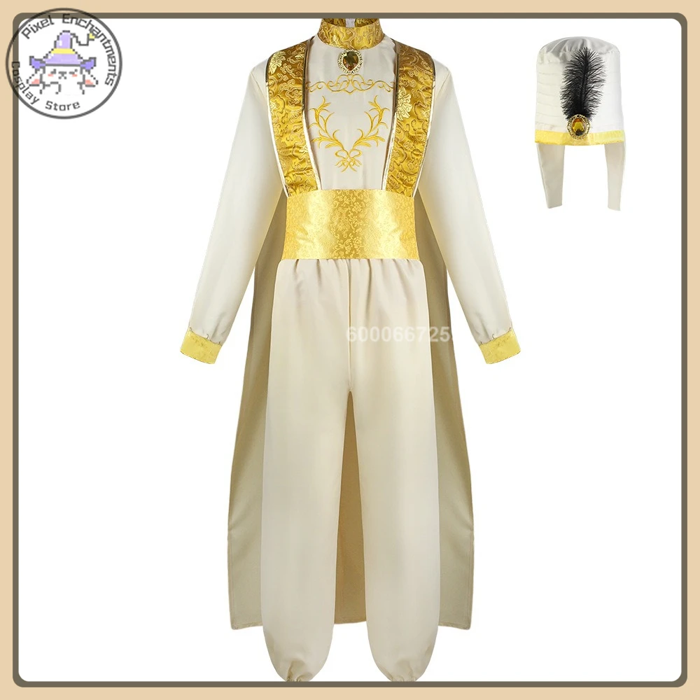 Retro Animation Character Magic Lamp Prince Role Playing Costume Royal Style Gold Suit High Quality Halloween Party Suit (Male)
Retro Animation Character Magic Lamp Prince Role Playing Costume Royal Style Gold Suit High Quality Halloween Party Suit (Male)