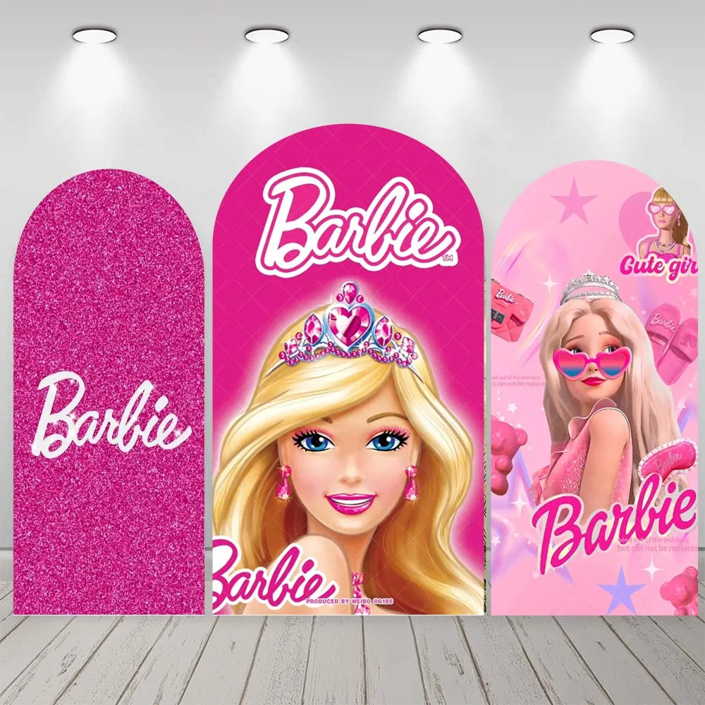 Barbie Arch Backdrop Custom Princess Girl Birthday Party Pink Decor Arched Cover Baby Shower Photography Background Photo Props
Barbie Arch Backdrop Custom Princess Girl Birthday Party Pink Decor Arched Cover Baby Shower Photography Background Photo Props