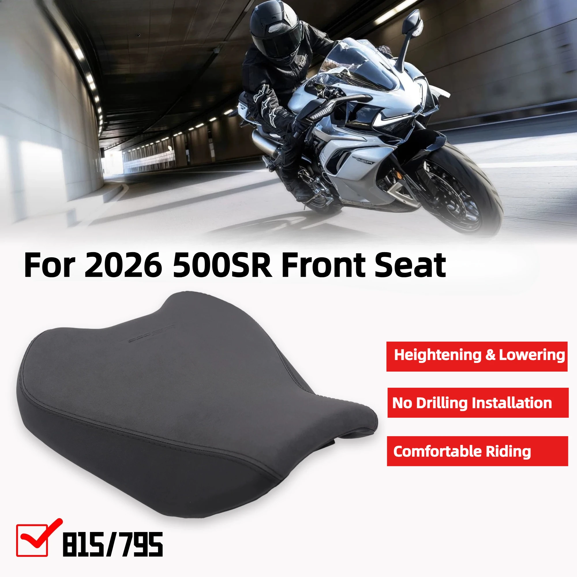 Motorcycle Accessories Increase Lower Front Seat Cushion Fittings 795 825 Height Fit For CFMOTO 500SR 2026
Motorcycle Accessories Increase Lower Front Seat Cushion Fittings 795 825 Height Fit For CFMOTO 500SR 2026