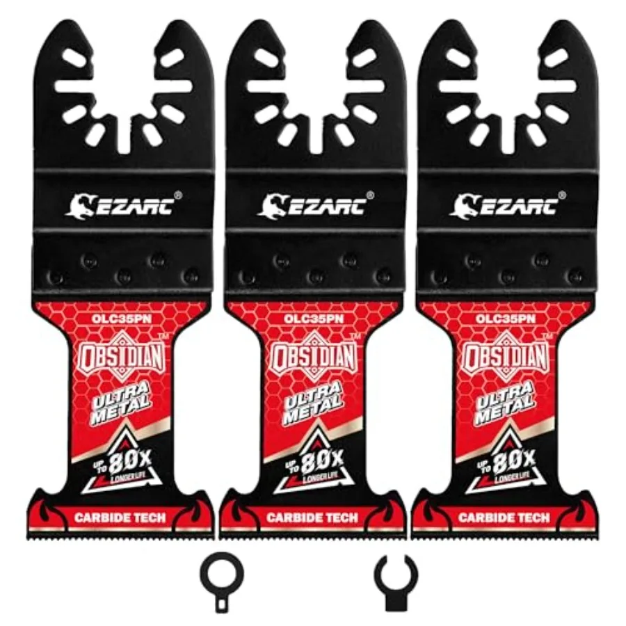 TiAlN Obsidian Carbide Oscillating Saw Blades Pro Oscillating Tool Blades for Hard Metal Nails Bolts and Screws Universal Fit M
TiAlN Obsidian Carbide Oscillating Saw Blades Pro Oscillating Tool Blades for Hard Metal Nails Bolts and Screws Universal Fit M