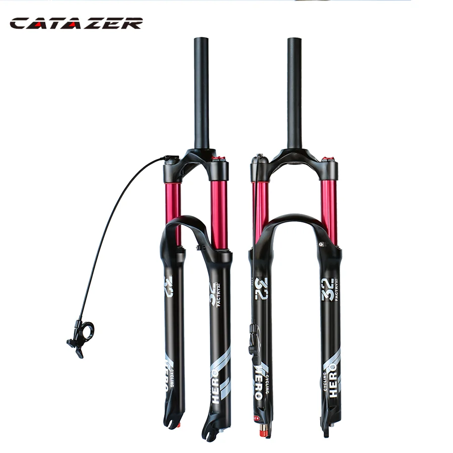 MTB Black Travel 120mm Mountain Bicycle Air Fork 26 27.5 29 Inch Bicycle Suspension Magnesium Alloy Mountain Bicycle Fork
MTB Black Travel 120mm Mountain Bicycle Air Fork 26 27.5 29 Inch Bicycle Suspension Magnesium Alloy Mountain Bicycle Fork