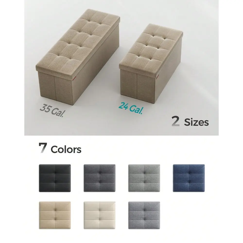 30 Inches Folding Storage Ottoman Bench, Storage Chest, Foot Rest Stool, Dark Gray,Black,Beige,Dark Blue,Light Taupe,Light Gray
30 Inches Folding Storage Ottoman Bench, Storage Chest, Foot Rest Stool, Dark Gray,Black,Beige,Dark Blue,Light Taupe,Light Gray
