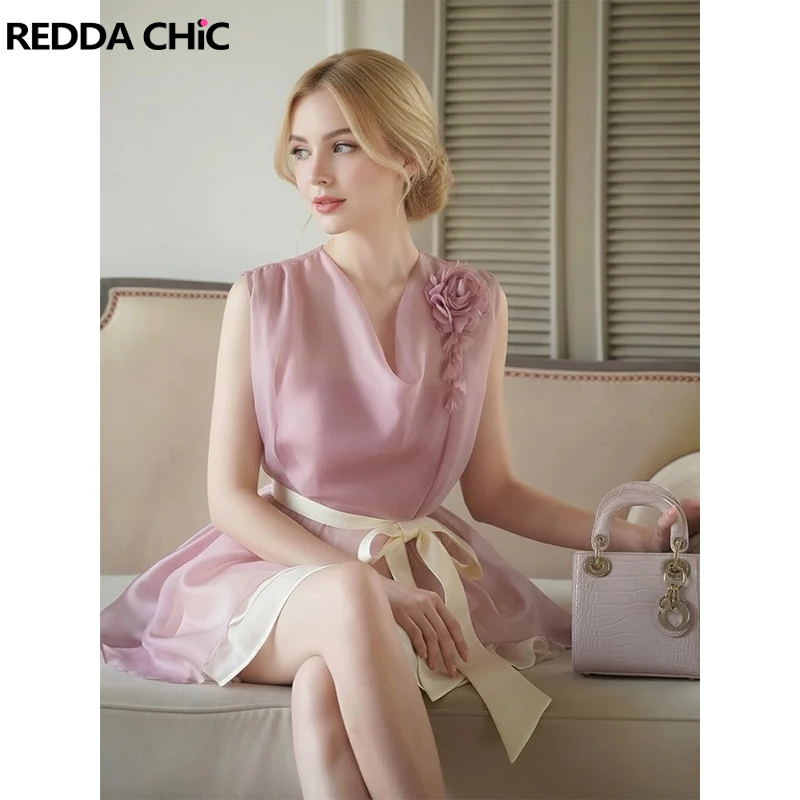 REDDACHiC Women Semi-sheer Chiffon Blouse Skirt Set Coquette 3D Flower Belt Bandage Ruffle Layered Mini Cake Skirt Cute Clothes
REDDACHiC Women Semi-sheer Chiffon Blouse Skirt Set Coquette 3D Flower Belt Bandage Ruffle Layered Mini Cake Skirt Cute Clothes