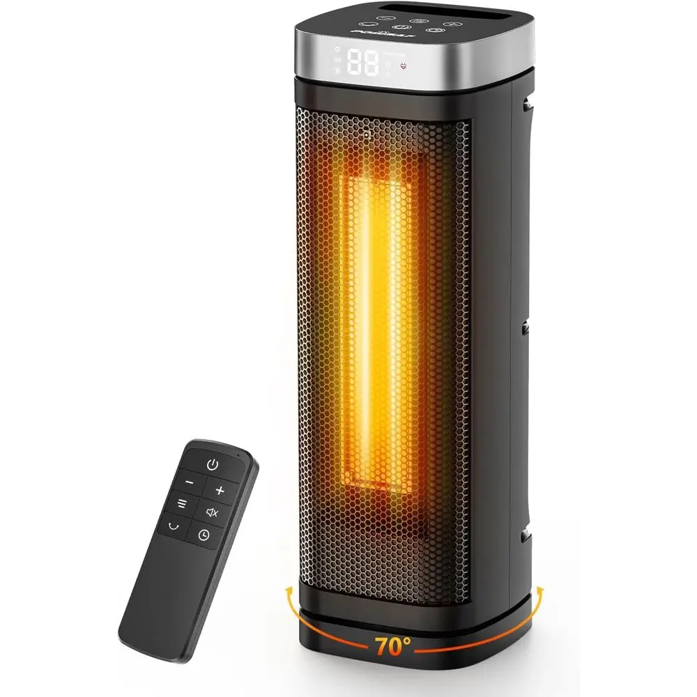 17-дюймовый электрический осциллирующий обогреватель мощностью 1500 Вт с функцией поворота на 70° ° Поворотный механизм, 5 режимов, пульт дистанционного управления, таймер на 12 часов, идеально подходит для офиса, спальни, гостиной.
17-дюймовый электрический осциллирующий обогреватель мощностью 1500 Вт с функцией поворота на 70° ° Поворотный механизм, 5 режимов, пульт дистанционного управления, таймер на 12 часов, идеально подходит для офиса, спальни, гостиной.