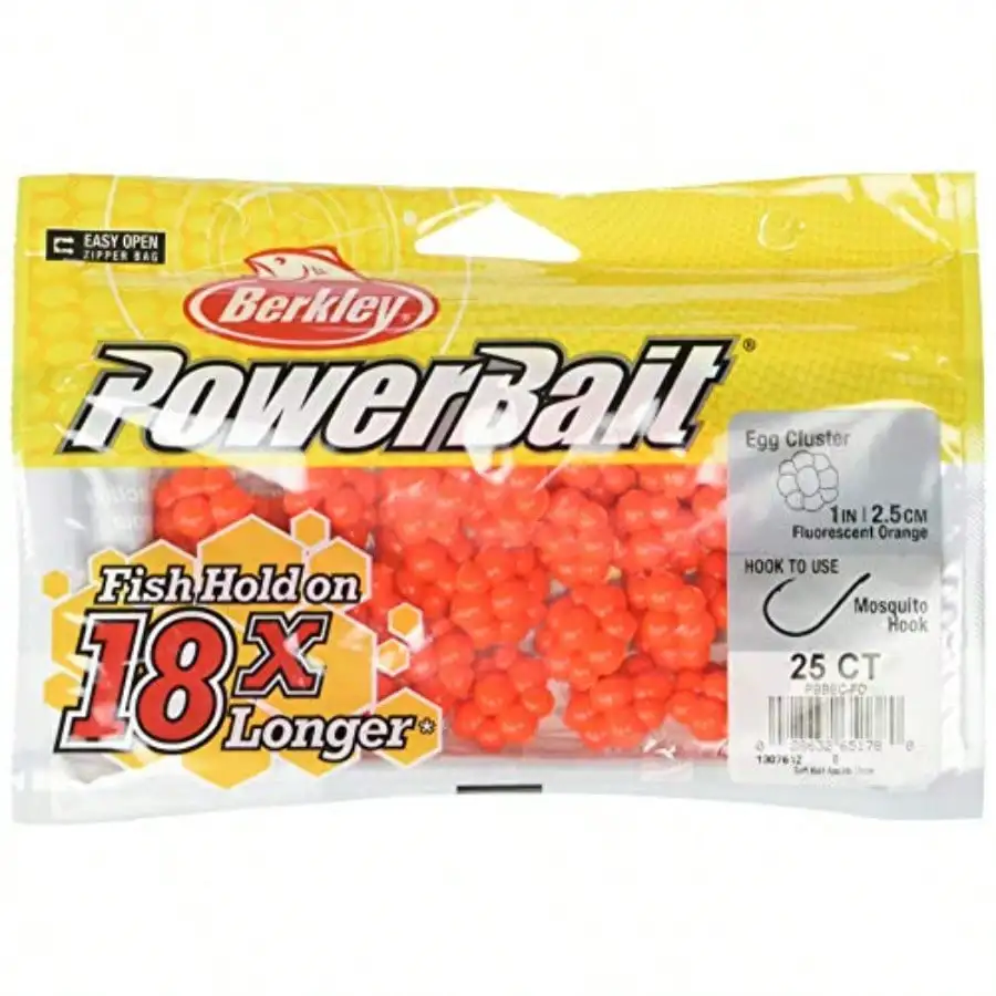 PowerBait Trout/Steelead Egg Clusters Fising Bait Fluornt Orange Irree Scent And Flr Presentation Ideal Trout Steelead Salmon And More
PowerBait Trout/Steelead Egg Clusters Fising Bait Fluornt Orange Irree Scent And Flr Presentation Ideal Trout Steelead Salmon And More