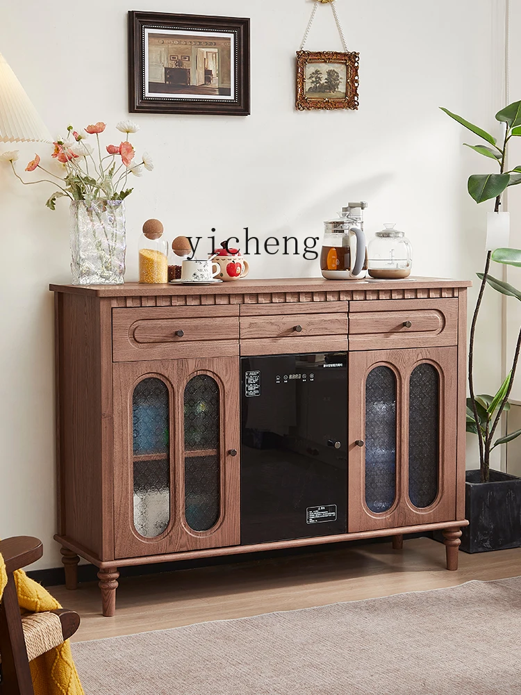 TQQ solid wood smart tea bar machine, dining side cabinet, water dispenser integrated cabinet, living room household tea cabinet
TQQ solid wood smart tea bar machine, dining side cabinet, water dispenser integrated cabinet, living room household tea cabinet