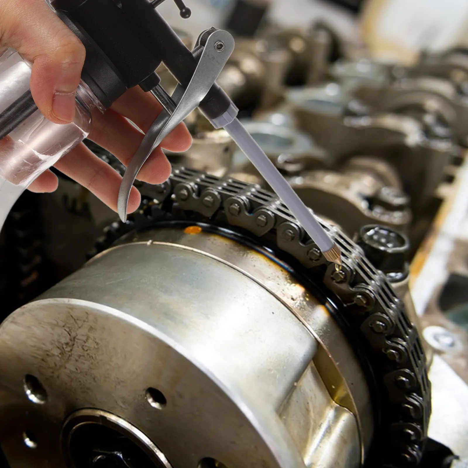 350Ml Manual Pump Oiling Can High Pressure Lubrication Bottle For Car Automotive Industrial Maintenance Oil Dispenser Tool
350Ml Manual Pump Oiling Can High Pressure Lubrication Bottle For Car Automotive Industrial Maintenance Oil Dispenser Tool