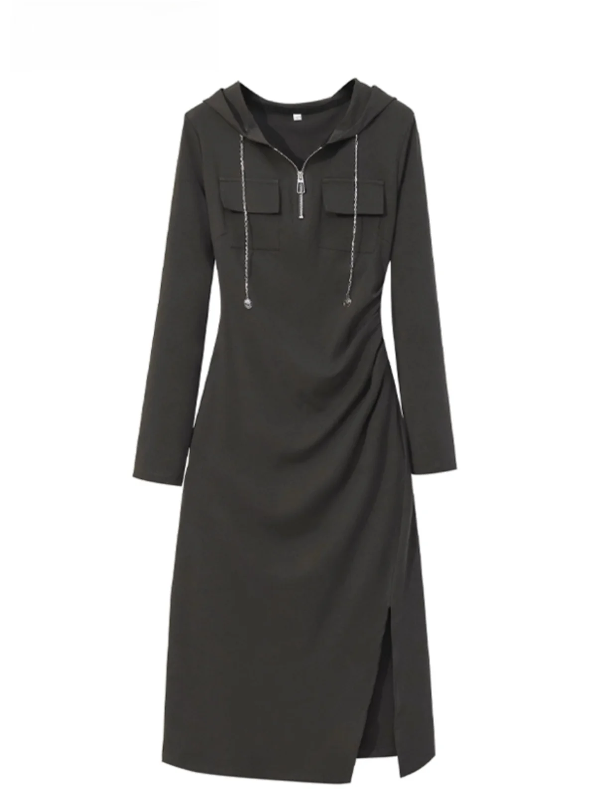 Fashionable plus Size Hooded Asymmetrical Dress Spring New Arrival Korean Style Slim Fit Long Sleeve High Waist Cotton Dress
Fashionable plus Size Hooded Asymmetrical Dress Spring New Arrival Korean Style Slim Fit Long Sleeve High Waist Cotton Dress