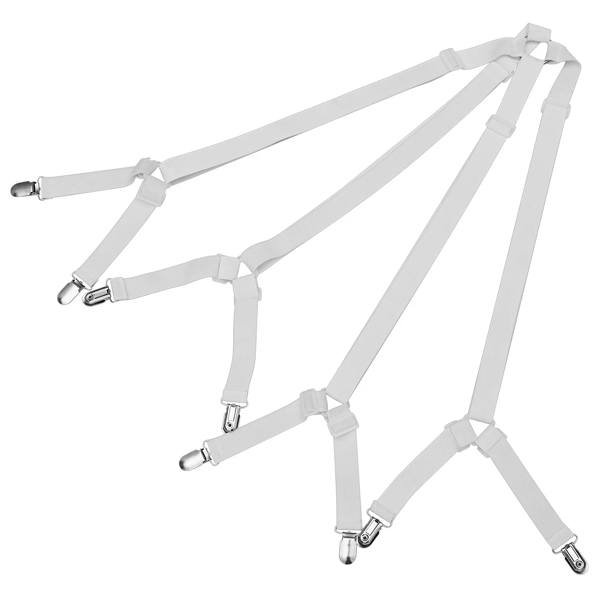 Sheet Bed Suspenders Adjustable Fitted Sheet Strap Band Grippers Mattress Pad Duvet Cover Corner Holder Elastic Clips White
Sheet Bed Suspenders Adjustable Fitted Sheet Strap Band Grippers Mattress Pad Duvet Cover Corner Holder Elastic Clips White