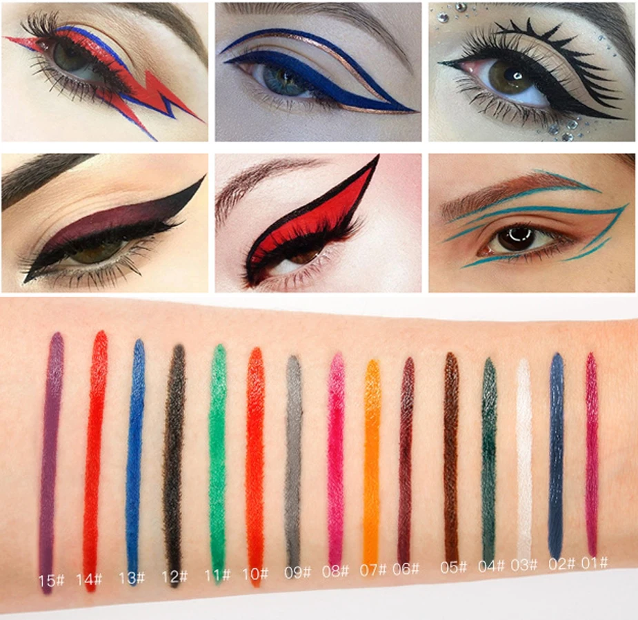 Waterproof lasting Not Blooming Silky Matte Finish Liquid Eyeliner Makeup Pigment-Rich Full-Coverage Colour Eye Liner Make up
Waterproof lasting Not Blooming Silky Matte Finish Liquid Eyeliner Makeup Pigment-Rich Full-Coverage Colour Eye Liner Make up