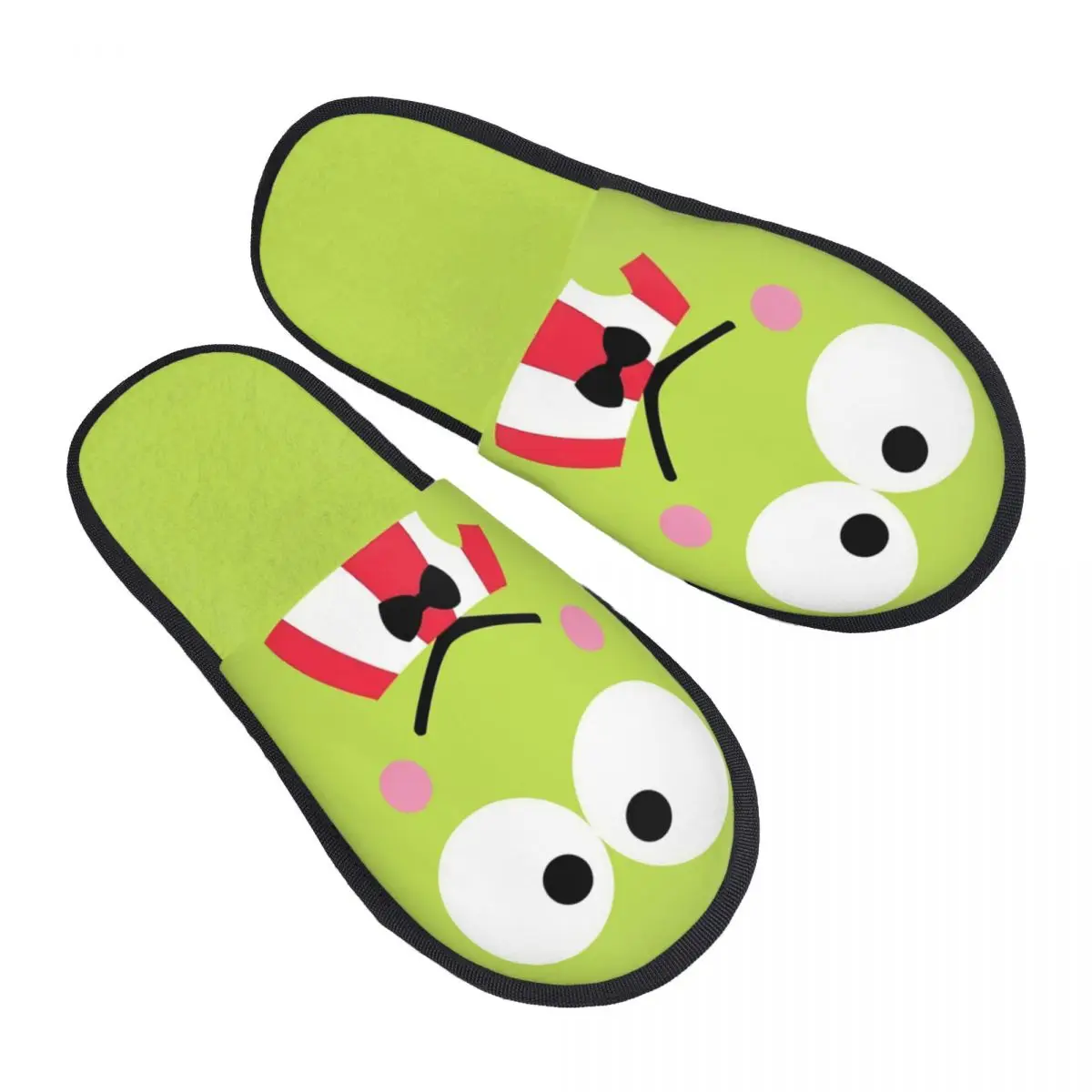 Комфортные тапочки из пены с эффектом памяти Keroppi на заказ, женская домашняя обувь для отеля с большой глазкой лягушкой
Комфортные тапочки из пены с эффектом памяти Keroppi на заказ, женская домашняя обувь для отеля с большой глазкой лягушкой