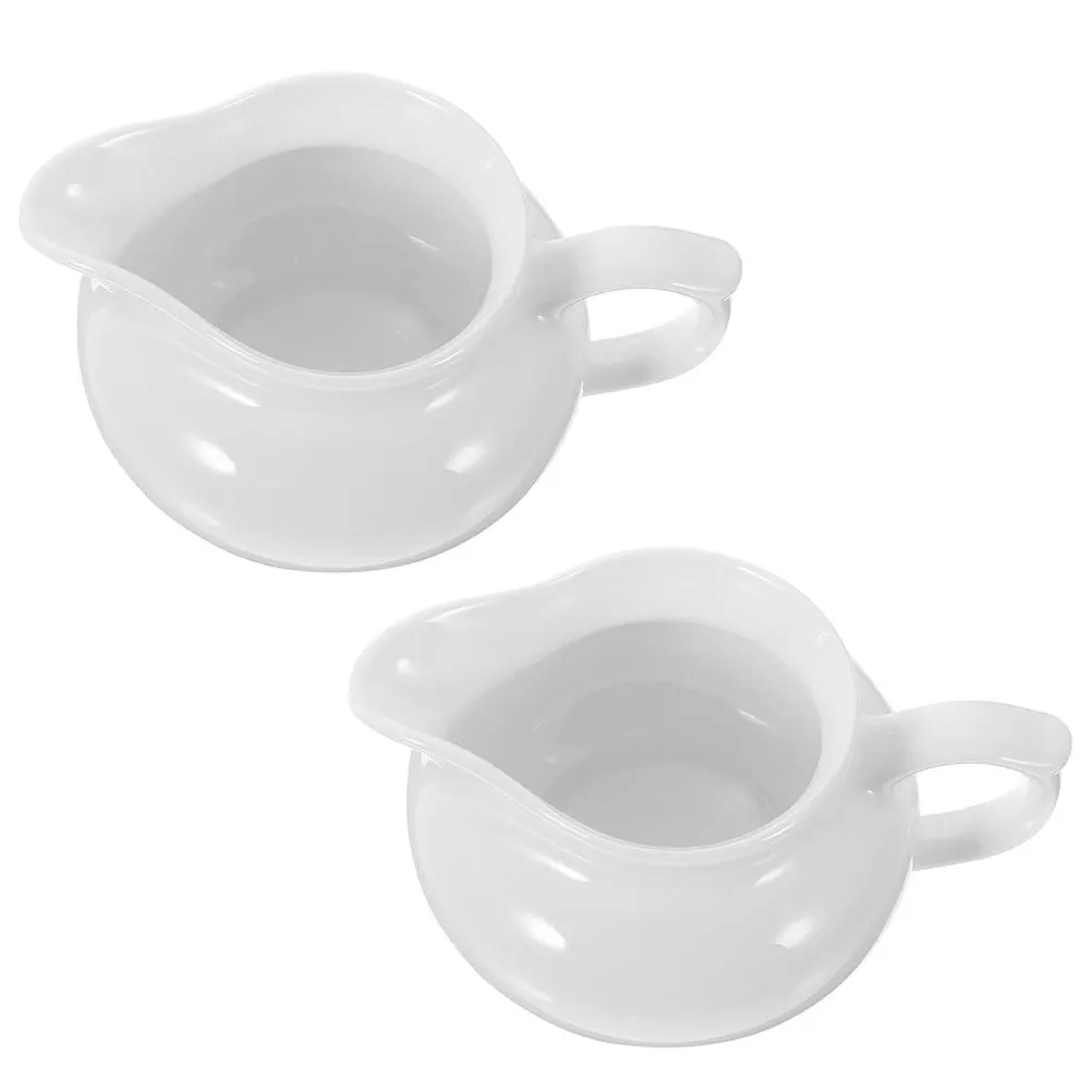 2Pcs Ceramic Gravy Boat Portable Sauce Dispenser Kitchen Sauce Holder Classic Color Smooth Surface Practical for Milk
2Pcs Ceramic Gravy Boat Portable Sauce Dispenser Kitchen Sauce Holder Classic Color Smooth Surface Practical for Milk