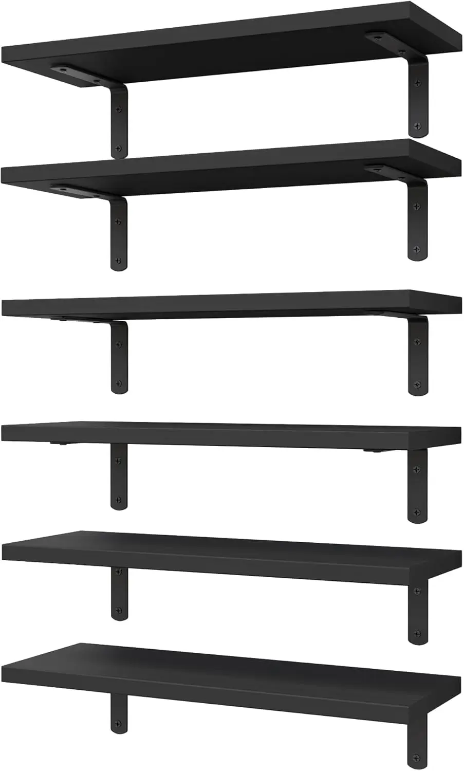 Wood Floating Shelves Set of 6, Shelves for Wall Decor, Farmhouse Shelf for Bedroom, Bathroom Storage Shelves, Book She
Wood Floating Shelves Set of 6, Shelves for Wall Decor, Farmhouse Shelf for Bedroom, Bathroom Storage Shelves, Book She