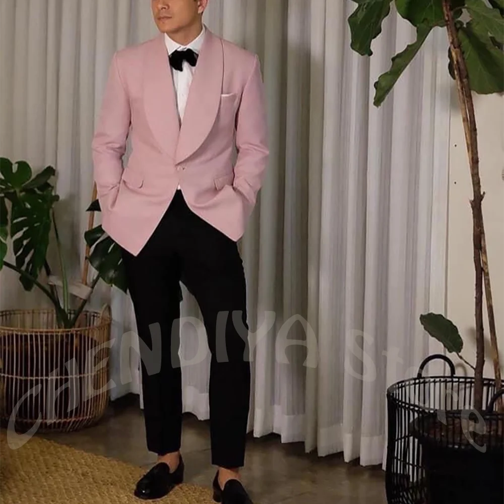 Men Tuxedo Suit 2 Pieces Slim Fit Shawl Lapel One Button Black Pants Formal Prom Party Dinner Male Luxury Evening Outfit Set
Men Tuxedo Suit 2 Pieces Slim Fit Shawl Lapel One Button Black Pants Formal Prom Party Dinner Male Luxury Evening Outfit Set