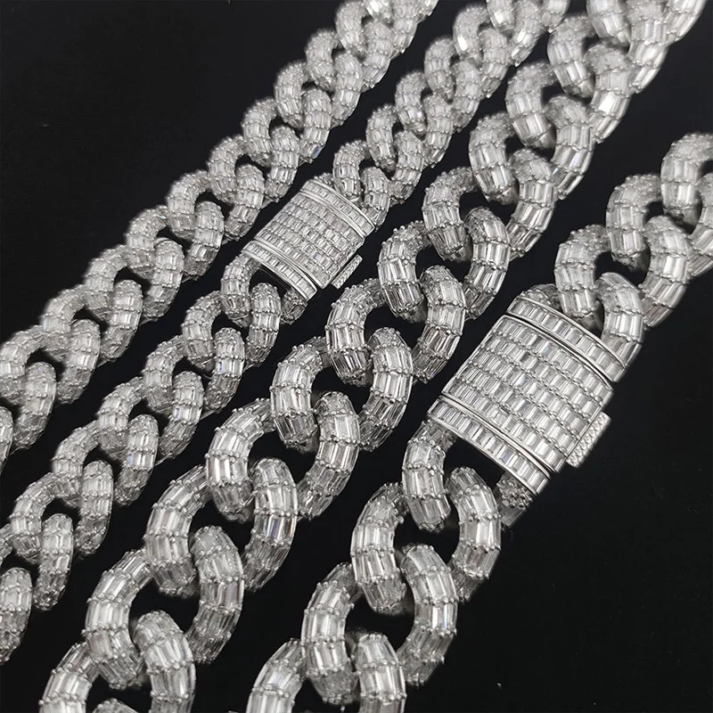 HIP Hop 3A+ CZ Stone Paved Bling Iced Out 21mm Solid Round Cuban Link Chain Necklace for Men Rapper Jewelry Gold Silver Color
HIP Hop 3A+ CZ Stone Paved Bling Iced Out 21mm Solid Round Cuban Link Chain Necklace for Men Rapper Jewelry Gold Silver Color