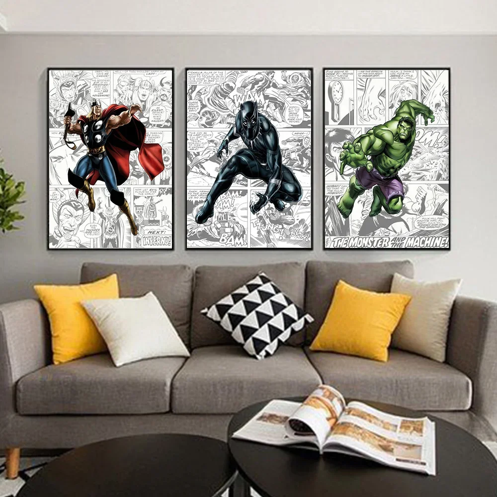 MINISO Disney Avengers Marvel Super Heroes Spider-Man Hulk Home Living Room Bedroom Kid's Room Wall Decor Poster Canvas HD Print
MINISO Disney Avengers Marvel Super Heroes Spider-Man Hulk Home Living Room Bedroom Kid's Room Wall Decor Poster Canvas HD Print