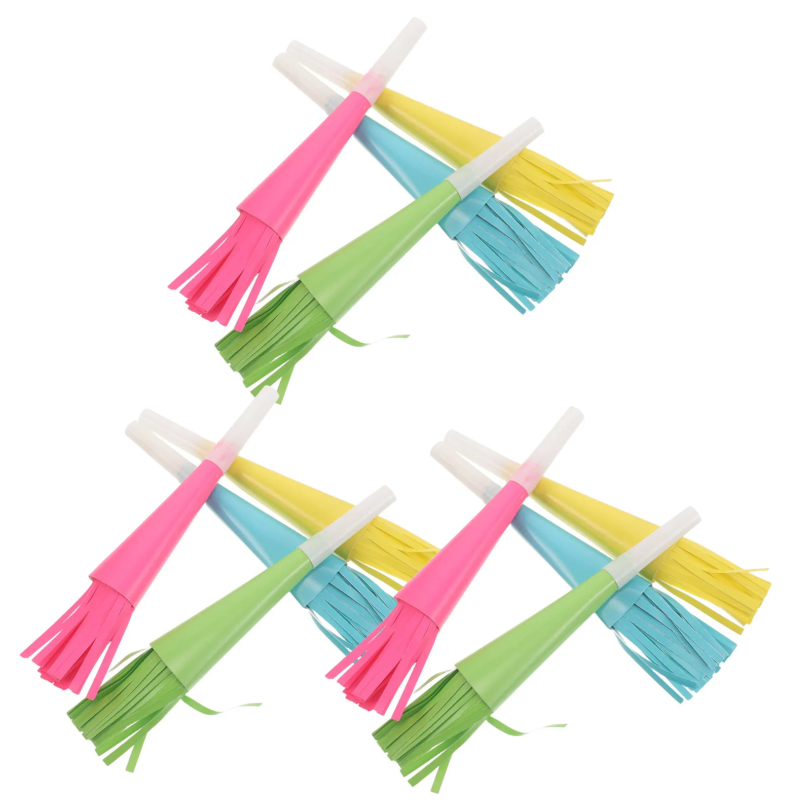12Pcs Festive Colorful Whistles with Flowing Tassels Reusable Blow Party Favors for Kids School Events New Year Birthday Cheer
12Pcs Festive Colorful Whistles with Flowing Tassels Reusable Blow Party Favors for Kids School Events New Year Birthday Cheer