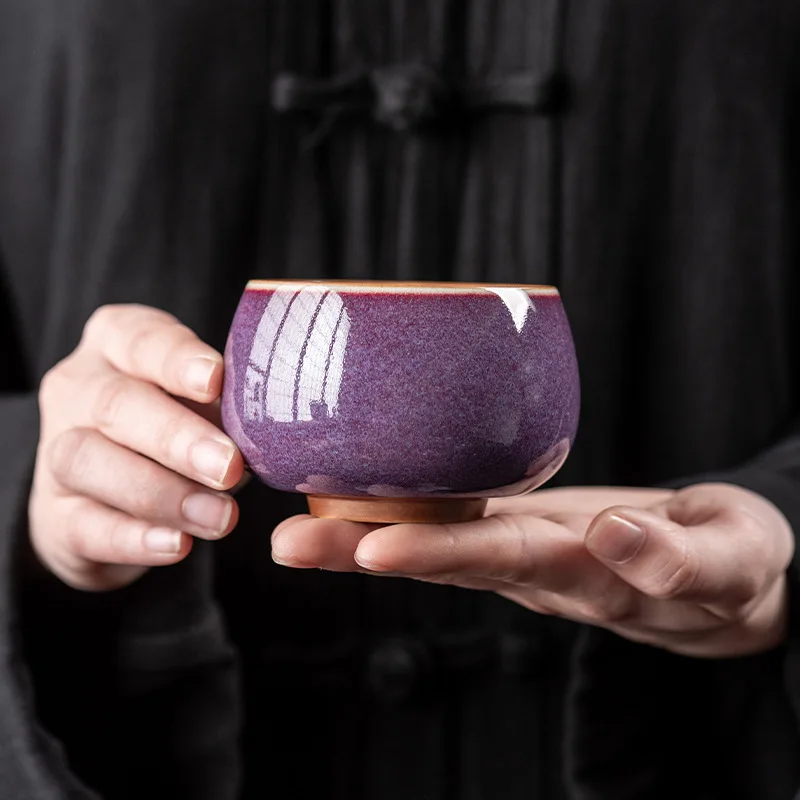Creative Ceramic Purple Teacup Japanese Style Household Kung Fu Teacup Single Cups Tea Drinking Cup Teaware Accessories New
Creative Ceramic Purple Teacup Japanese Style Household Kung Fu Teacup Single Cups Tea Drinking Cup Teaware Accessories New