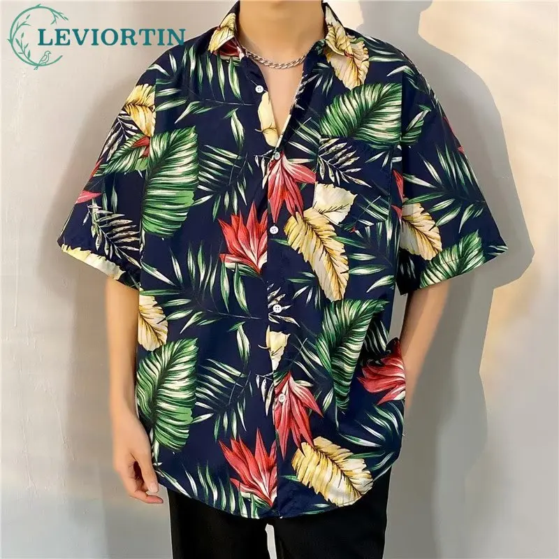 Summer Thin Loose Beach Short Sleeve Flip Collar Shirt for Men Streetwear Harajuku Vintage Full Print Holiday Blouse Shirt Y2K
Summer Thin Loose Beach Short Sleeve Flip Collar Shirt for Men Streetwear Harajuku Vintage Full Print Holiday Blouse Shirt Y2K