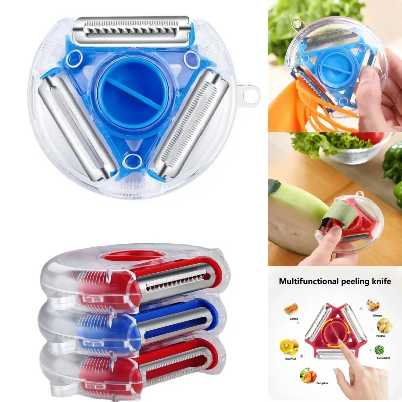 Upgrade 3-in-1 Fruit & Vegetable Peeler Multifunctional Peeling Knife for Potatoes Carrots Apples Pumpkin Potato Kitchen Tool
Upgrade 3-in-1 Fruit & Vegetable Peeler Multifunctional Peeling Knife for Potatoes Carrots Apples Pumpkin Potato Kitchen Tool