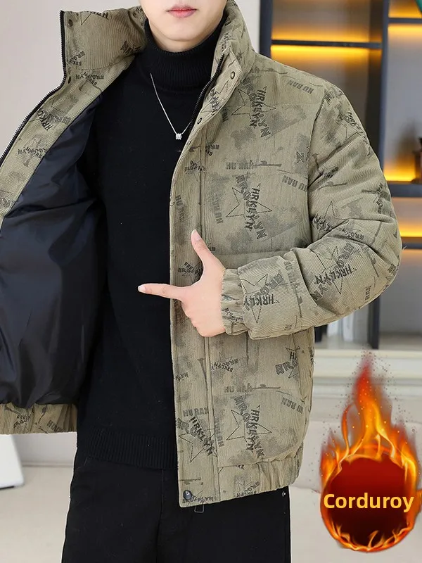 Модный вельветовый хлопковый топ с модным принтом и воротником-стойкой, мужская зимняя модная верхняя одежда, молодежная повседневная теплая длинная све
Модный вельветовый хлопковый топ с модным принтом и воротником-стойкой, мужская зимняя модная верхняя одежда, молодежная повседневная теплая длинная све