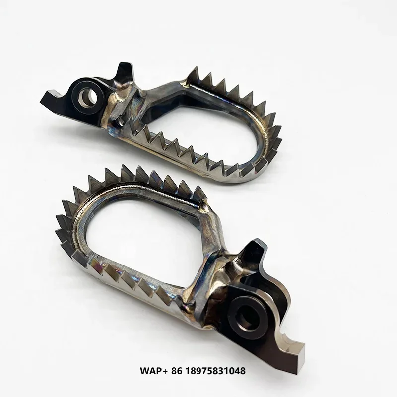 New Design Titanium Motorcycle Accessories CNC Titanium Footrests for Honda
New Design Titanium Motorcycle Accessories CNC Titanium Footrests for Honda