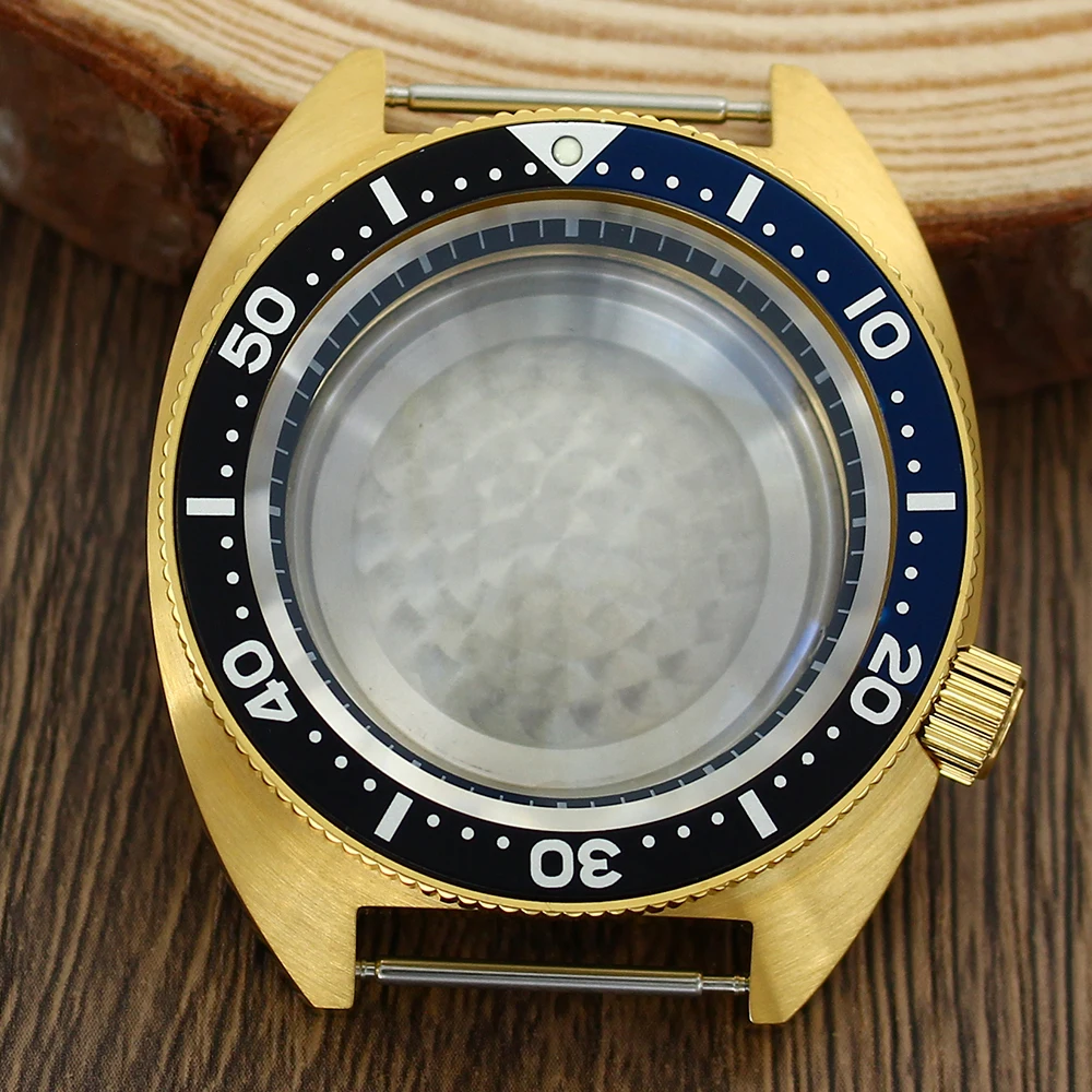 Luxury NH35 41mm Gold Mechanical Watch Case Domed Sapphire Tuna Turtle for Seiko NH35 NH36 NH34 4R36 Movts Abalone Modification
Luxury NH35 41mm Gold Mechanical Watch Case Domed Sapphire Tuna Turtle for Seiko NH35 NH36 NH34 4R36 Movts Abalone Modification