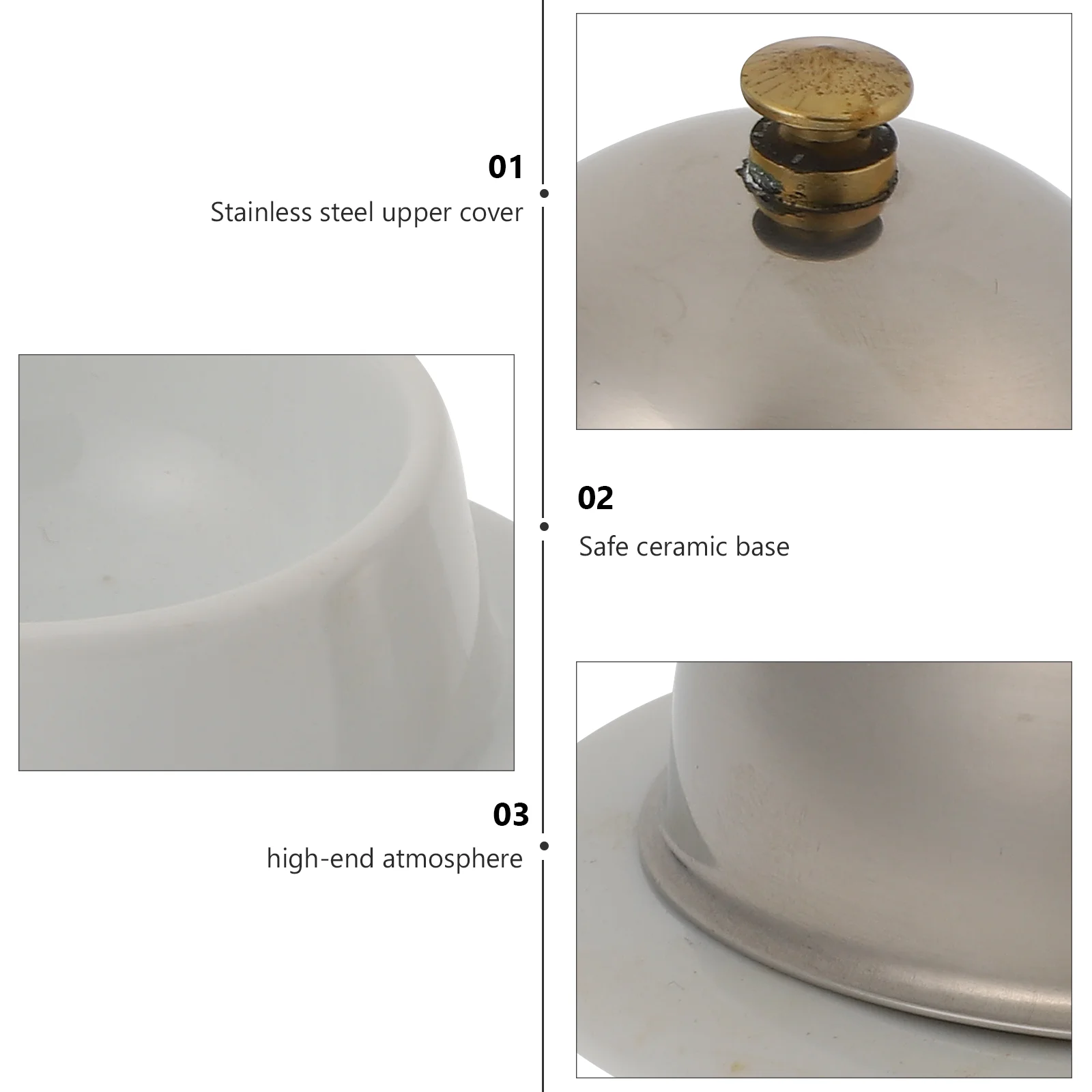 1Pcs Butter Dish Ceramic Smooth Food Tray Stainless Steel Lid Perfect for Kitchen Serving Cheese Dessert Sauce Spices
1Pcs Butter Dish Ceramic Smooth Food Tray Stainless Steel Lid Perfect for Kitchen Serving Cheese Dessert Sauce Spices