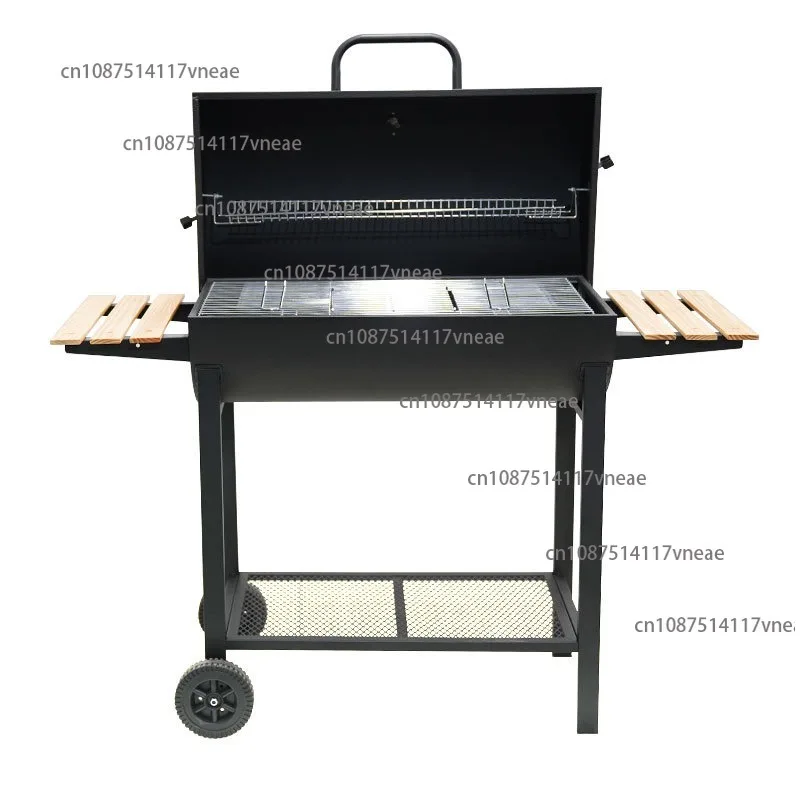 Large Charcoal-Fired Smoker Grill with Double-Sided Wood Panels Home Barbecue Grill Outdoor Thickened Camping Charcoal Grill
Large Charcoal-Fired Smoker Grill with Double-Sided Wood Panels Home Barbecue Grill Outdoor Thickened Camping Charcoal Grill