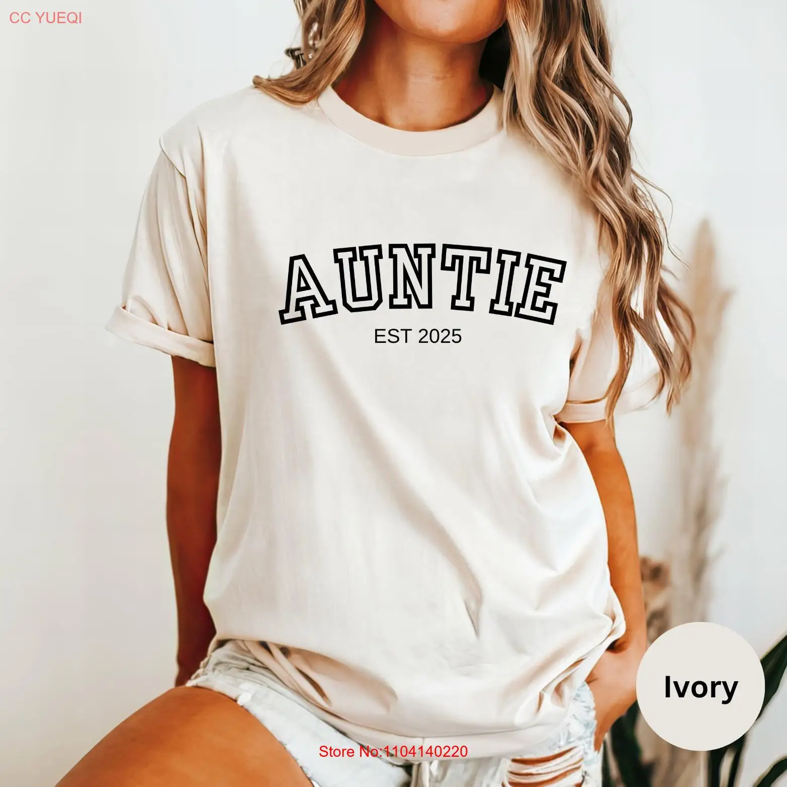 Auntie EsT T Shirt AunT Surprise for Family AnnouncemenT Idea GifT long or short sleeves
Auntie EsT T Shirt AunT Surprise for Family AnnouncemenT Idea GifT long or short sleeves