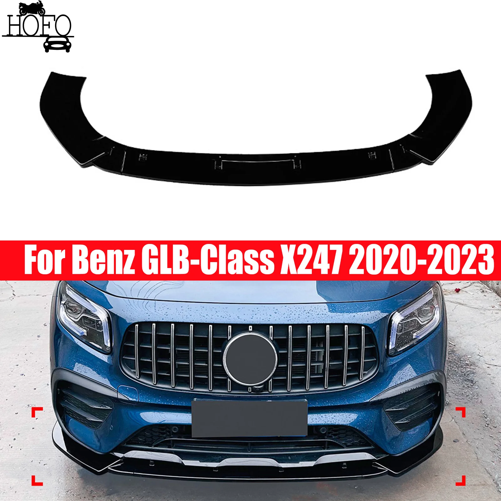 For Mercedes Benz GLB-Class X247 2020-2023 GLB180 200 220 GLB35 AMG Sport Models Car Front Bumper Lip Splitter Diffuser Body Kit
For Mercedes Benz GLB-Class X247 2020-2023 GLB180 200 220 GLB35 AMG Sport Models Car Front Bumper Lip Splitter Diffuser Body Kit