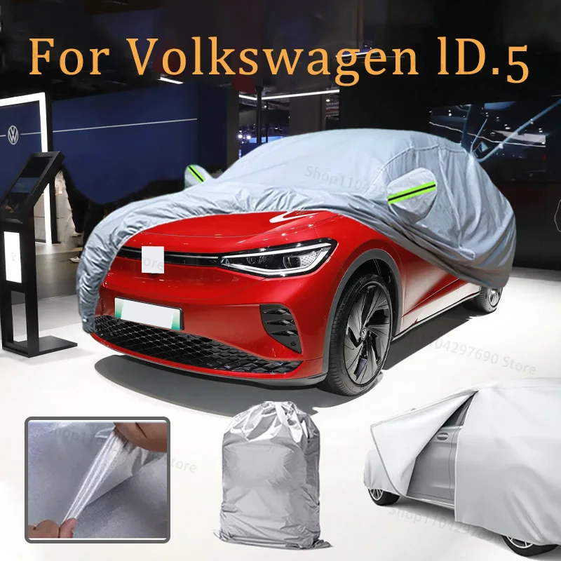 Car Cover For VW lD.5 Door Zipper Full Exterior Black Silvery-Auto Cover Sunshade Dustproof Waterproof Reflective strips
Car Cover For VW lD.5 Door Zipper Full Exterior Black Silvery-Auto Cover Sunshade Dustproof Waterproof Reflective strips