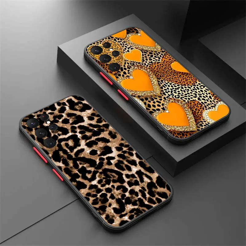 Leopard Print Heart Art Phone Case For Samsung Galaxy S25 S24 S23 S22 S21 S20 S10 S9 Ultra Plus FE 5G Frosted Translucent
Leopard Print Heart Art Phone Case For Samsung Galaxy S25 S24 S23 S22 S21 S20 S10 S9 Ultra Plus FE 5G Frosted Translucent