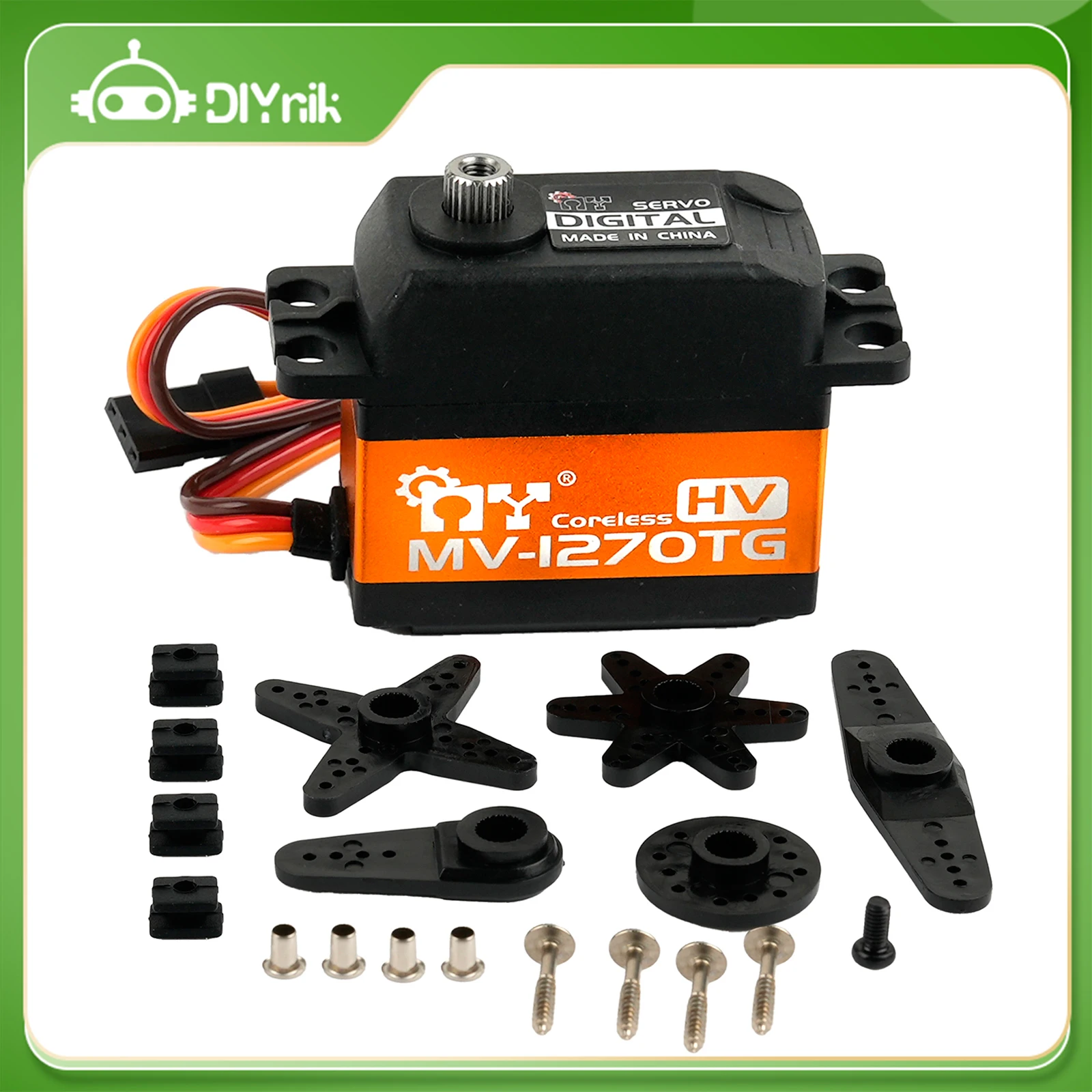 35kg Servo RC Coreless Digital Servos Standard Motor MV-1270TG HV Waterproof RC Cars Titanium Metal Gears For Helicopter Parts
35kg Servo RC Coreless Digital Servos Standard Motor MV-1270TG HV Waterproof RC Cars Titanium Metal Gears For Helicopter Parts