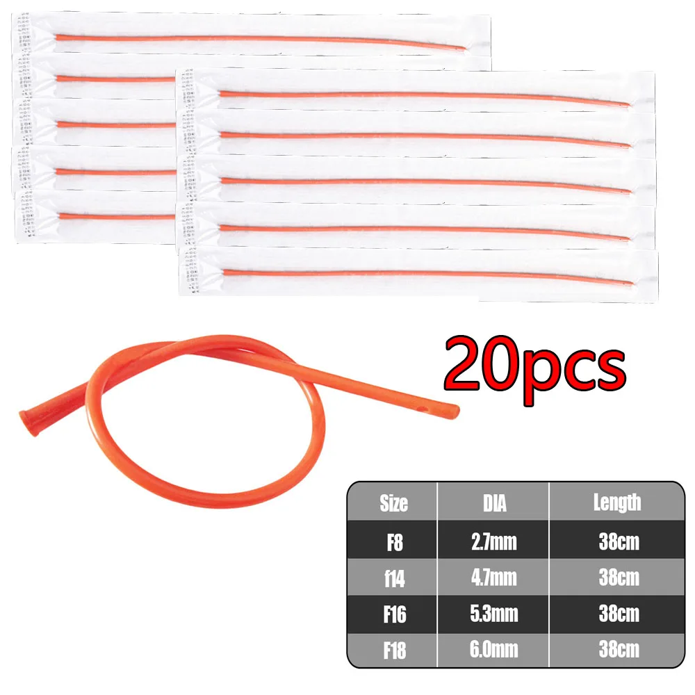20Pcs 38cm Disposable Sterilization Catheter Urine Medical Home Care Red Latex Foley Catheter
20Pcs 38cm Disposable Sterilization Catheter Urine Medical Home Care Red Latex Foley Catheter