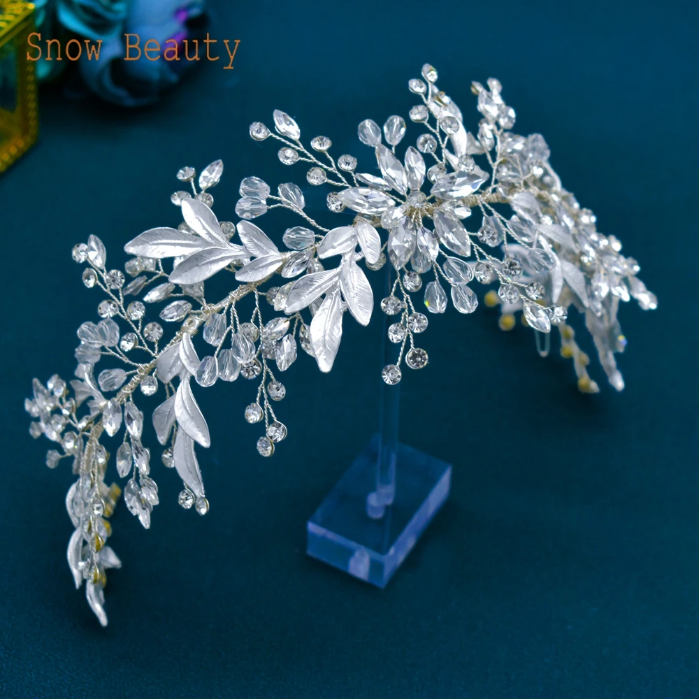 DZ081 Handmade Wedding Headdress Alloy Leaves Bridal Headband Bride Headpiece Crystal Women Tiara Party Prom Hair Accessories
DZ081 Handmade Wedding Headdress Alloy Leaves Bridal Headband Bride Headpiece Crystal Women Tiara Party Prom Hair Accessories