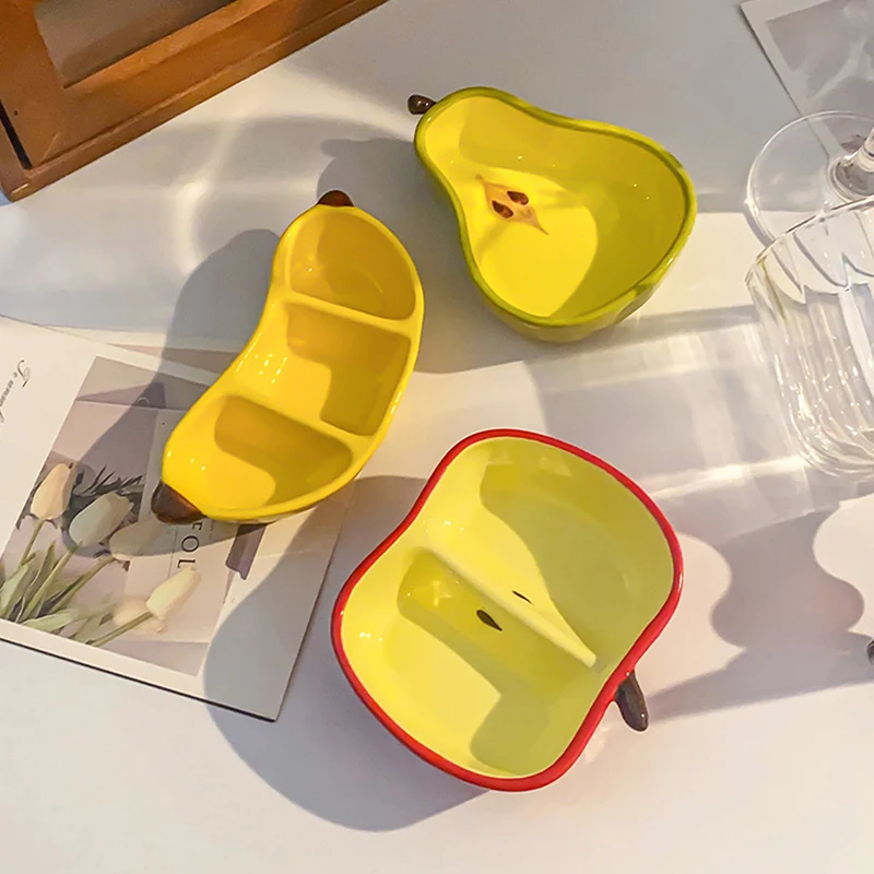 Симпатичная керамическая тарелка в форме фруктов, домашний обеденный стол, забавная тарелка для закусок, блюдо для соуса, приправы, тарелка для закусок, кухонные аксессуары
Симпатичная керамическая тарелка в форме фруктов, домашний обеденный стол, забавная тарелка для закусок, блюдо для соуса, приправы, тарелка для закусок, кухонные аксессуары