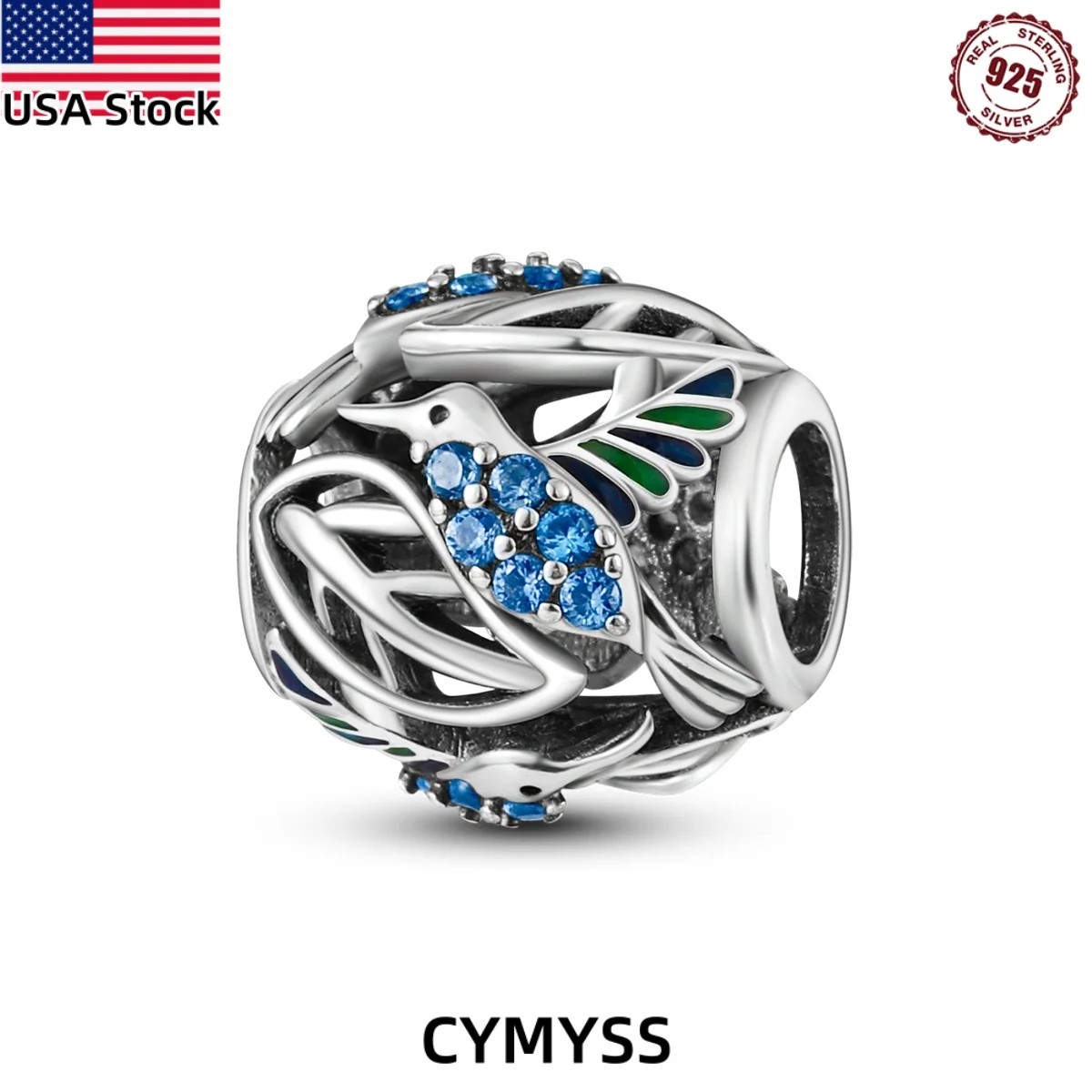 CYMYSS 2025 S925 Sterling Silver Zircon Blue Bird Beads Fine Jewellery Birthday Gift Women's Animal Beads
CYMYSS 2025 S925 Sterling Silver Zircon Blue Bird Beads Fine Jewellery Birthday Gift Women's Animal Beads