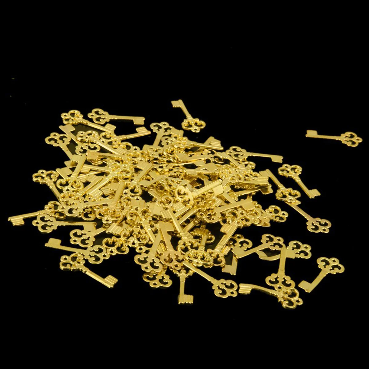 100pcs Vintage Alloy Jewelry Making Supplies Retro Key Charms For Diy Bracelet Necklace Anklet Craft Decor Gold Finish
100pcs Vintage Alloy Jewelry Making Supplies Retro Key Charms For Diy Bracelet Necklace Anklet Craft Decor Gold Finish
