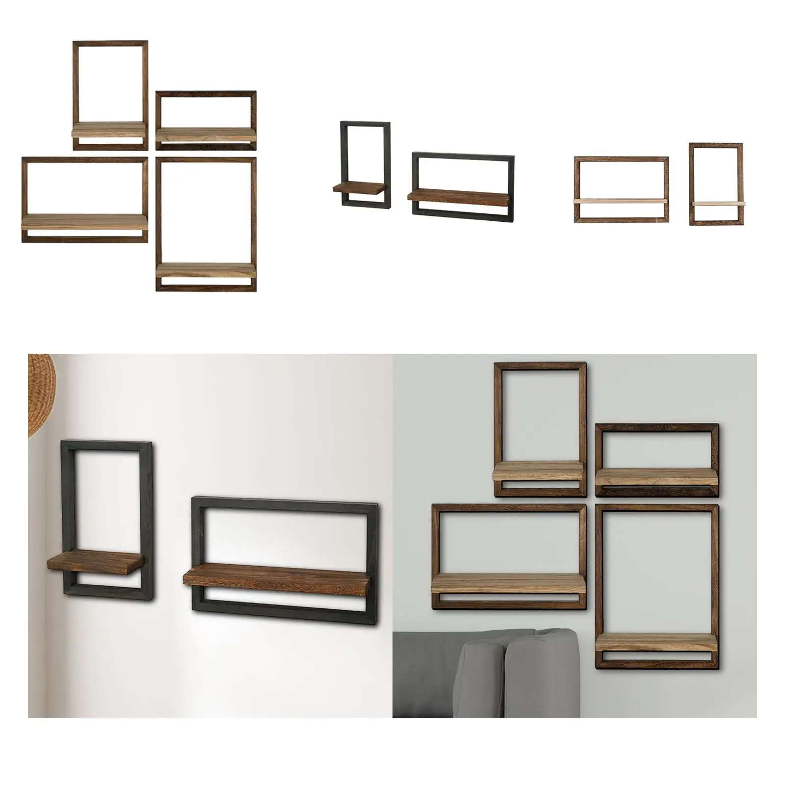 Floating Shelves Wood Wall Shelves Rustic Creative Storage and Display Shelf Set Wall Decor for Office, Dining Room, Kitchen
Floating Shelves Wood Wall Shelves Rustic Creative Storage and Display Shelf Set Wall Decor for Office, Dining Room, Kitchen
