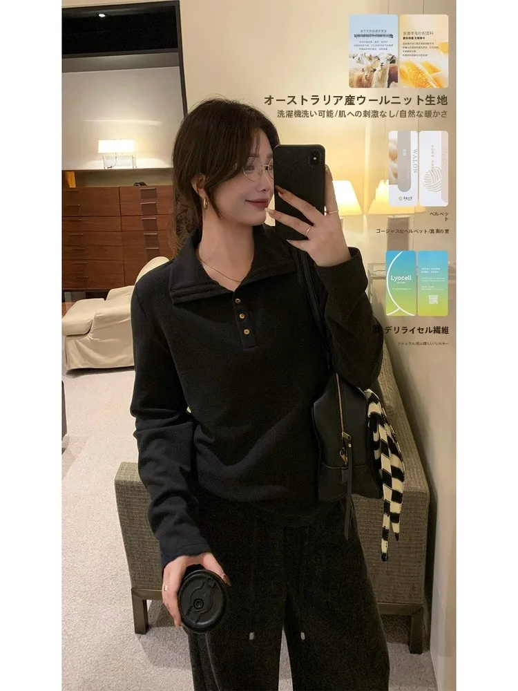 plus Size Women's Neck T-Shirt Wool Blend Slimming Inner Wear Casual Style Long Sleeve Winter Fashion Ladies' Top
plus Size Women's Neck T-Shirt Wool Blend Slimming Inner Wear Casual Style Long Sleeve Winter Fashion Ladies' Top