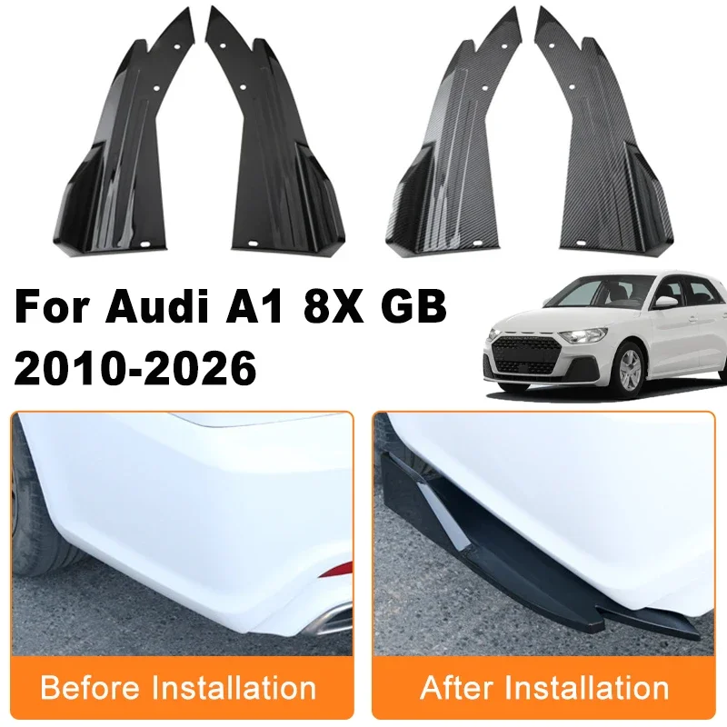 Car Rear Bumper Spoiler Lip Diffuser Side Skirt Splitter Wrap Angle Anti-Crash Protection Trim For Audi A1 8X GB 2010-2026 2011
Car Rear Bumper Spoiler Lip Diffuser Side Skirt Splitter Wrap Angle Anti-Crash Protection Trim For Audi A1 8X GB 2010-2026 2011