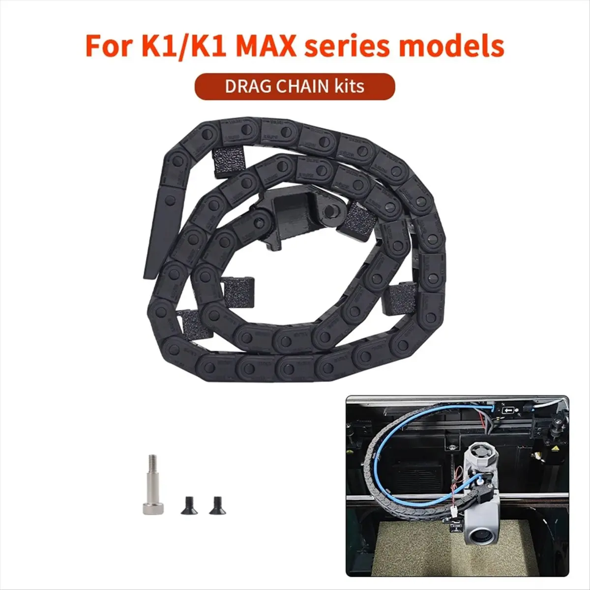 PERFECT)For K1/K1 Max Open Drag Chain Bridge Type 6x10mm Cable Carrier for K1/K1 Max 3D Printer
PERFECT)For K1/K1 Max Open Drag Chain Bridge Type 6x10mm Cable Carrier for K1/K1 Max 3D Printer