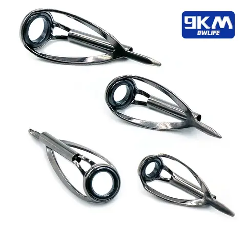 3 Stuks Hengel Tip Reparatie Kit 1.8 ~ 3.2 Mm Gunsmoke Hengel Gebouw Rvs Keramiek Ring Spinning hengel Gids