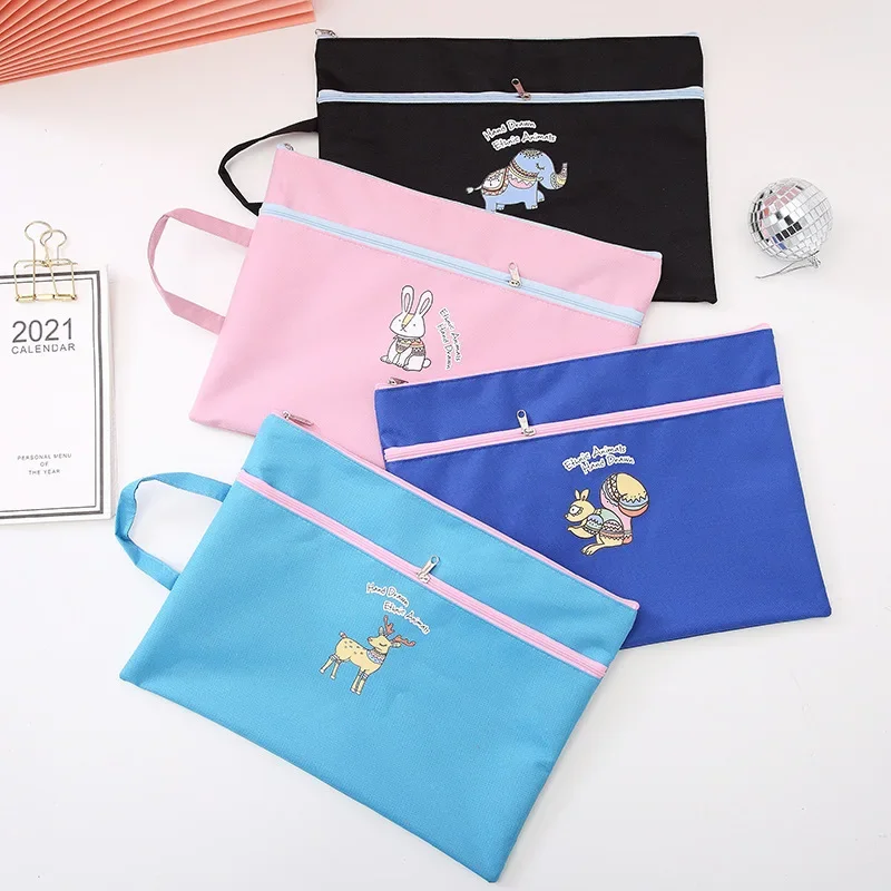 4 PCS Portable Stationery Bag Cartoon Cute Student Book Bag Portable Oxford Cloth File Storage Bag
4 PCS Portable Stationery Bag Cartoon Cute Student Book Bag Portable Oxford Cloth File Storage Bag