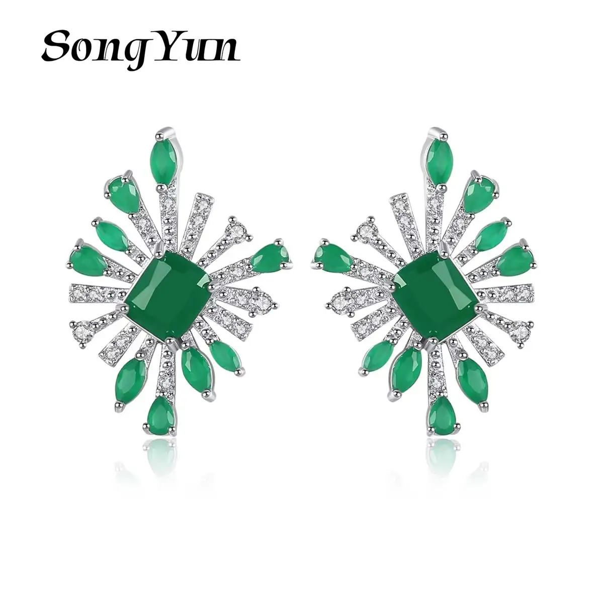 SYYG Jewelry MHT Quality Brass Stud Earrings Dangle CZ 7A Zircon Elegant Statement Jewelry Women Earring Jewelry
SYYG Jewelry MHT Quality Brass Stud Earrings Dangle CZ 7A Zircon Elegant Statement Jewelry Women Earring Jewelry